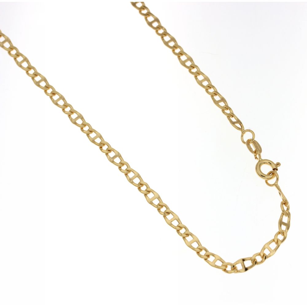 Catena maglia marina vuota oro giallo 18kt 3,5mm