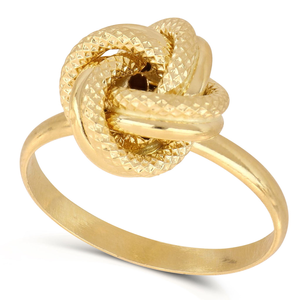 Anello nodo classico oro giallo 18kt