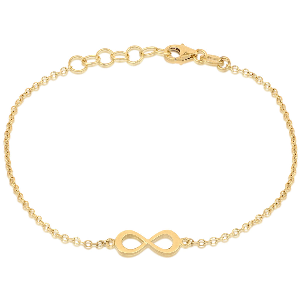 Bracciale infinito oro giallo 18kt 5mm 17-19cm