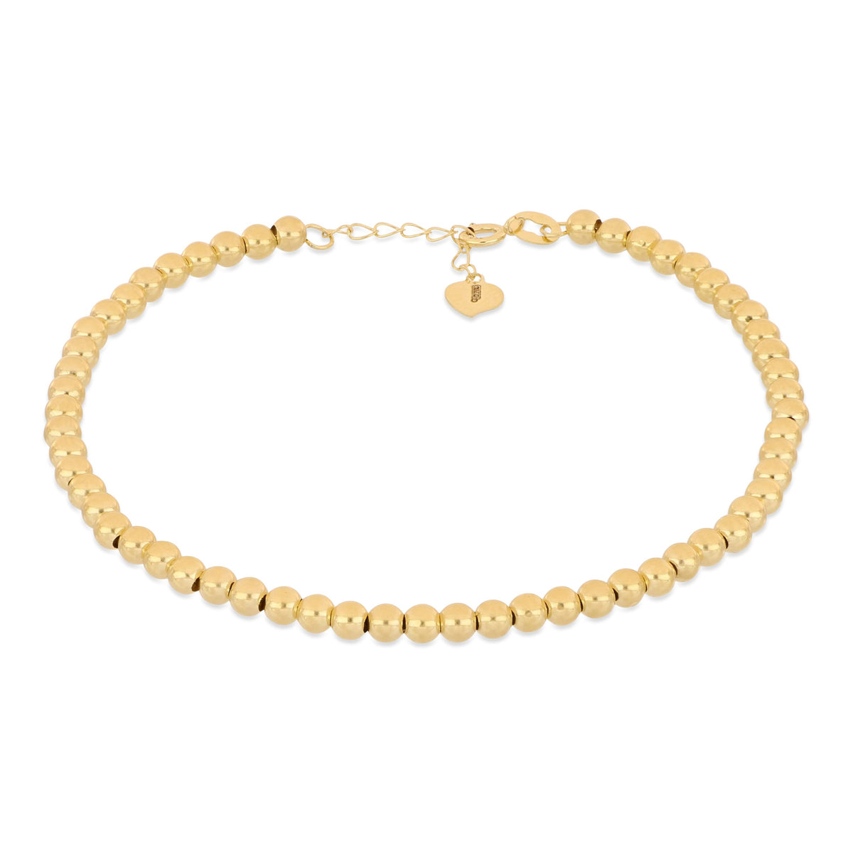 Bracciale sfere lisce oro giallo 18kt 3mm 18cm