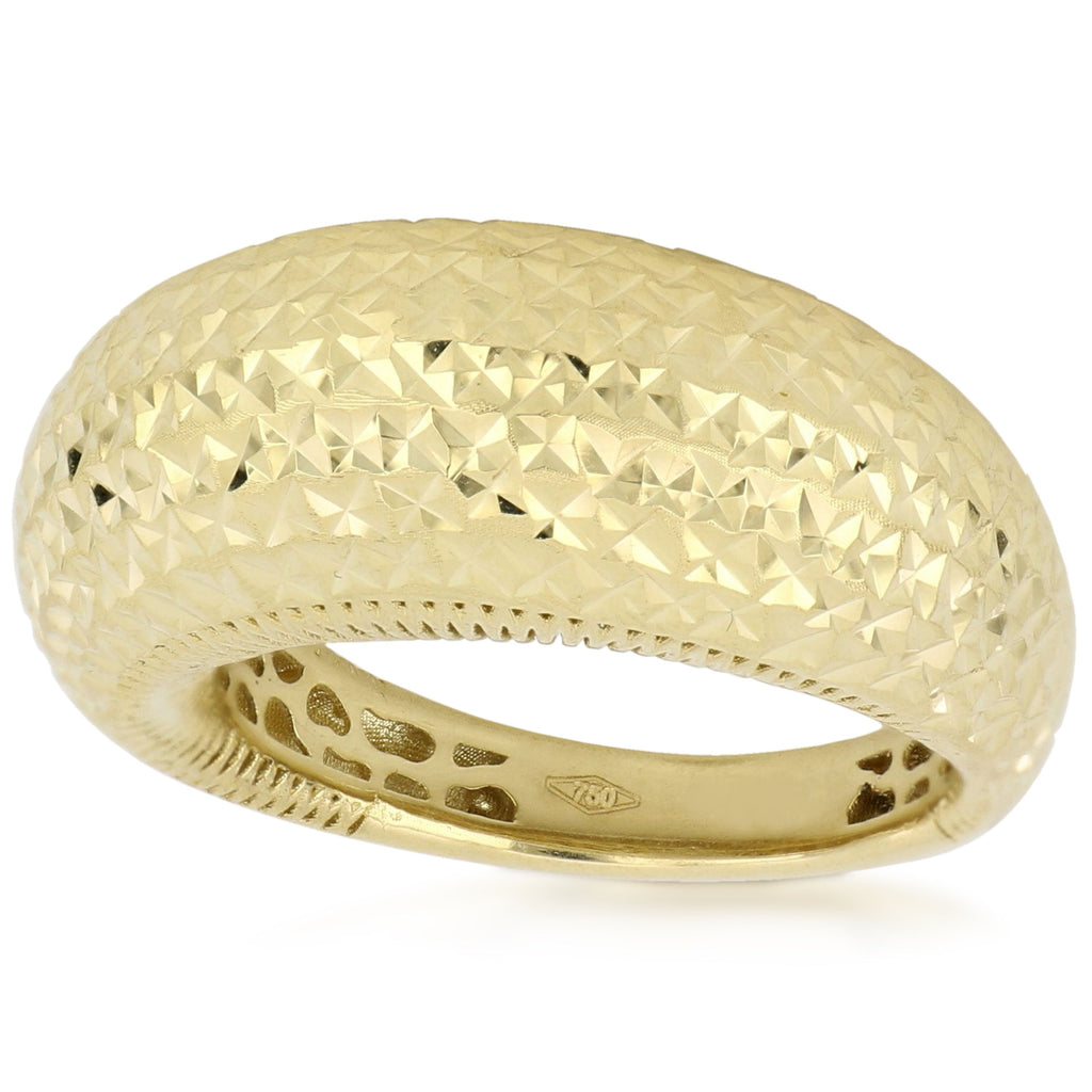Anello 3D fascia larga oro giallo 18kt