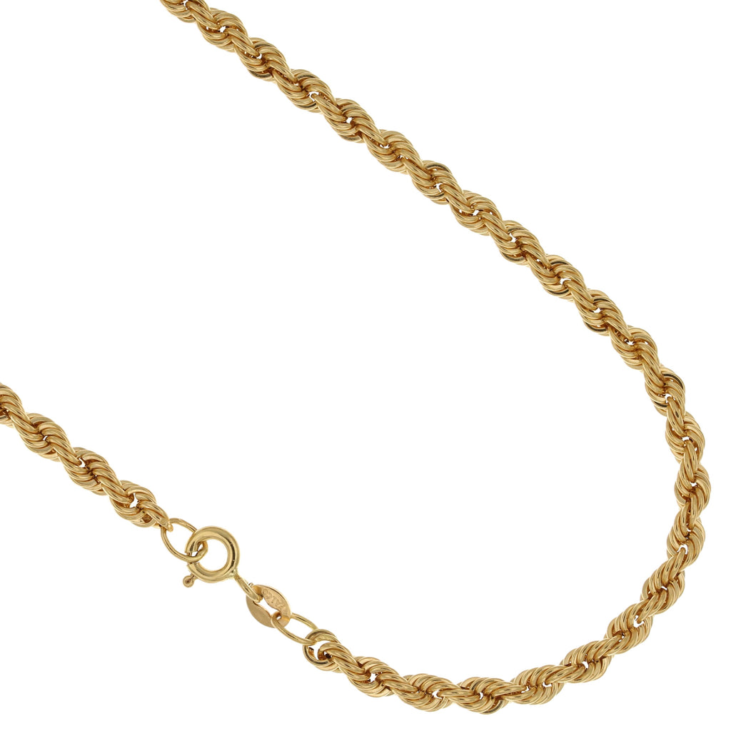 Girocollo fune oro giallo 18kt 3,2mm 40cm