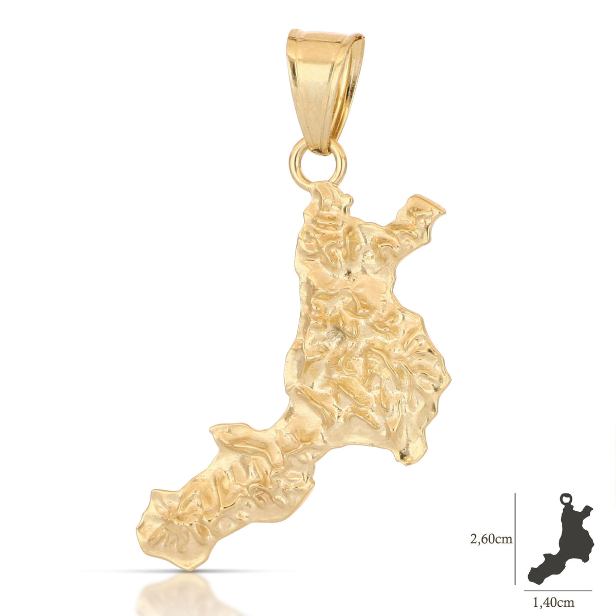 Colgante Calabria en oro amarillo 18k – 1,4x2,6 cm