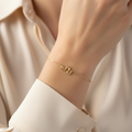 Bracciale serpente oro giallo 18kt 9mm 19,5cm indossato