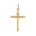 Croce stampata oro giallo 18kt 2x3,2cm
