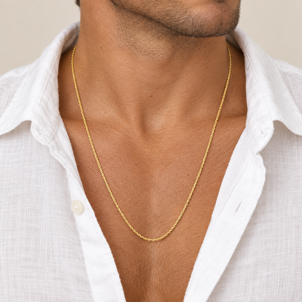 Girocollo fune oro giallo 18kt 2,6mm 60cm