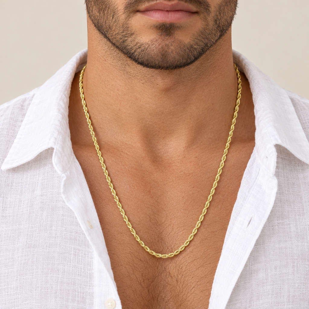 Girocollo fune oro giallo 18kt 3,2mm 60cm
