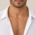 Girocollo fune oro giallo 18kt 3,2mm 60cm