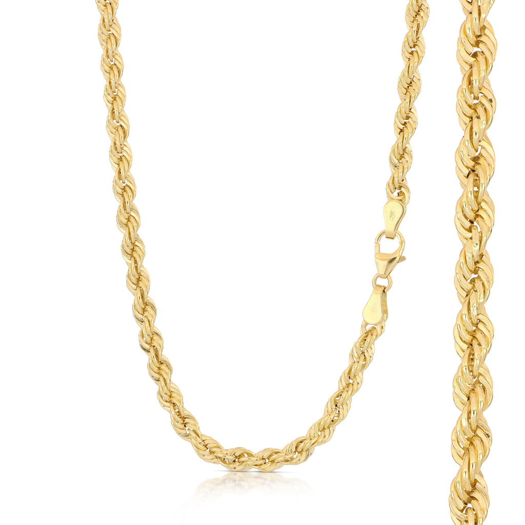 Girocollo fune oro giallo 18kt 3,7mm 60cm
