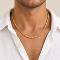 Girocollo fune oro giallo 18kt 4,3mm 50cm